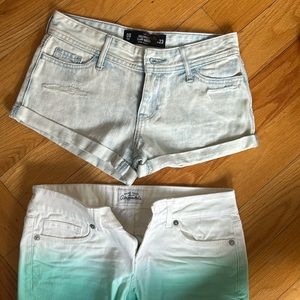 Jr size shorts. 2 pairs sz 0